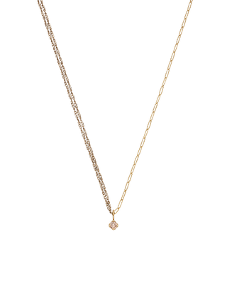 Double Gold Chain Layered Necklace