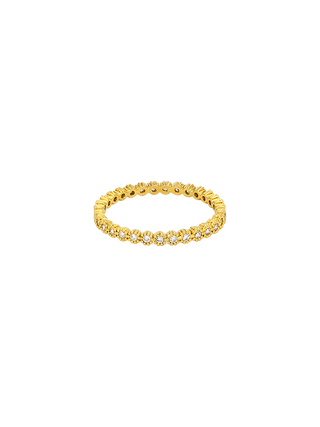 Slim Flower Eternity Ring