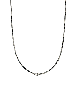 Men’s Rope Chain Silver Necklace