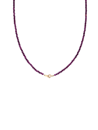 Natural Ruby Cubic Necklace