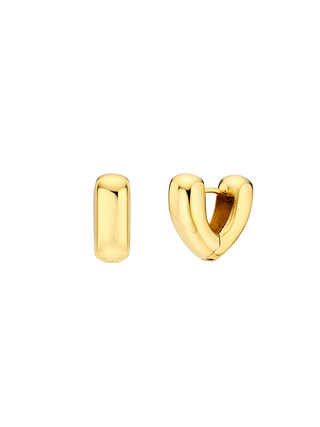 Heart Silhouette Hoops
