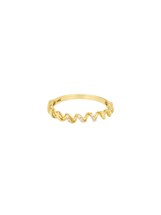 Spiral Whisper Cubic Ring
