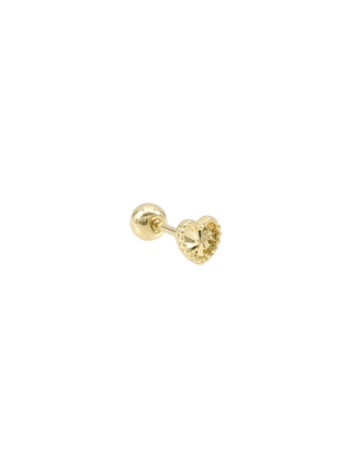 Simple Cutting Heart Piercing