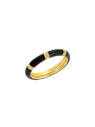 Black Lamll Stacking Ring