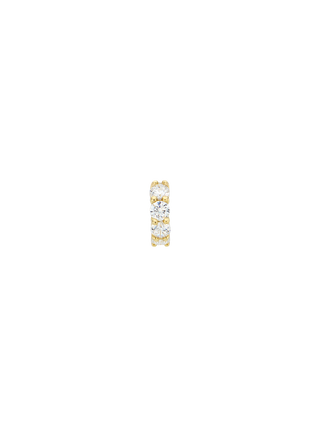 Tiny Cubic Gold Huggie