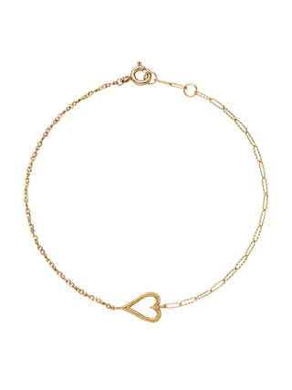 Vintage Gold Heart Bracelet