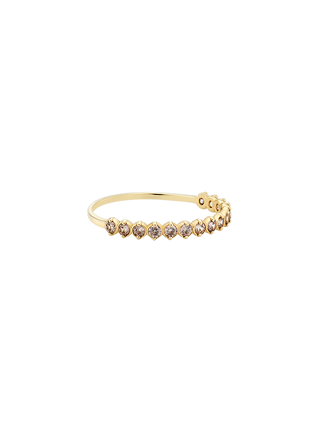 Half Eternity Point Diamond Ring