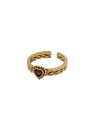 Aida Braided Heart Ring