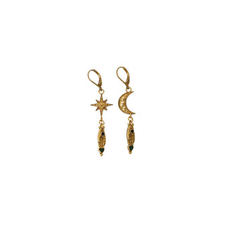 Sacha Star Moon Earrings