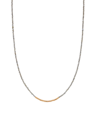 Labradorite Line Ball Necklace