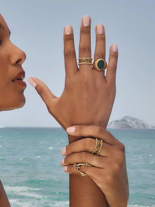Sacha Shell Large Ring