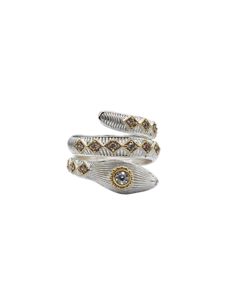 Serpenti Crystal Wrap Ring