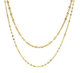 Rolo Double-Layer Chain Necklace