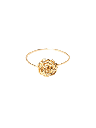 Twisted flower ring