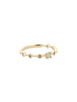 Rhombus Princess Diamond Band