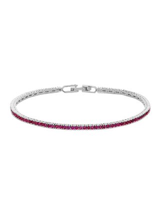Ruby Sparkle Tennis Bracelet