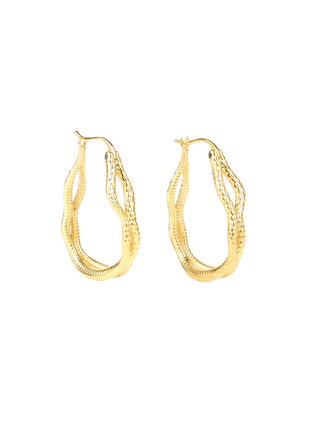 SNAKE HOOP EARRINGS