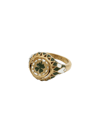 Sacha Pivot Clover Ring