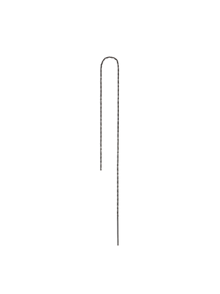 Classic Long Italic Gold Chain Earring