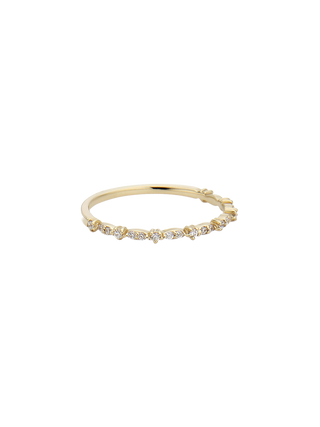 Sculpted Slim Rough Diamond Ring