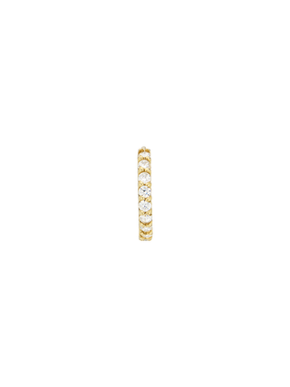 Point Pavé Cubic Gold Huggie