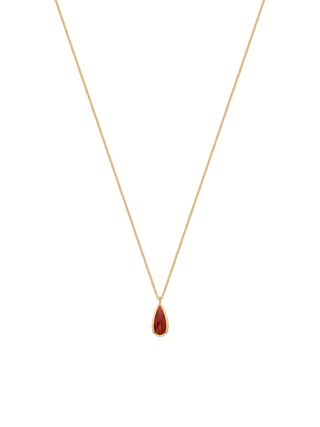 Red Onyx Drop Necklace