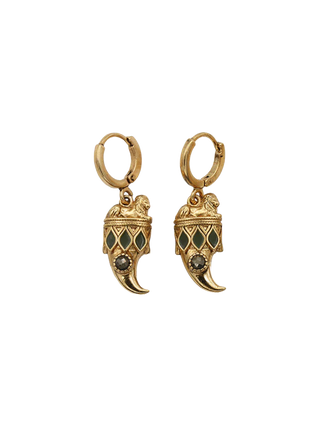 Aya Horn Earrings