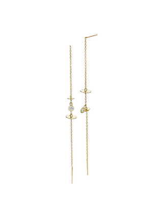 Cubic Zirconia Wave Earrings