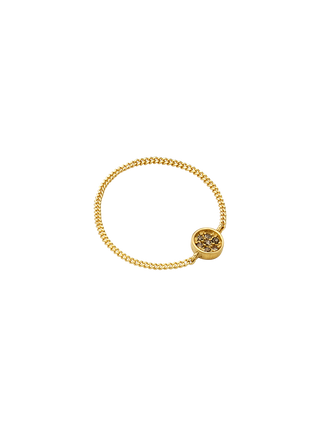 Classic Gold Diamond Chain Ring