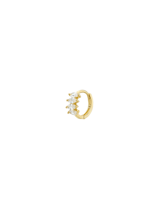 14K Gold Cluster Glow Earring