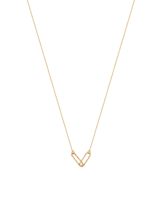 Linked Oval Gold Necklace