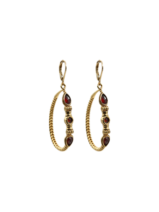 Rhaenira large model hoop earrings
