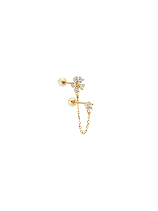 Flower Linked Chain Piercing
