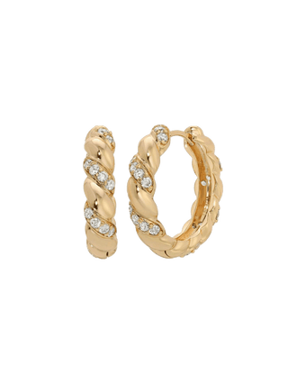 Bree Twist Cubic Hoops